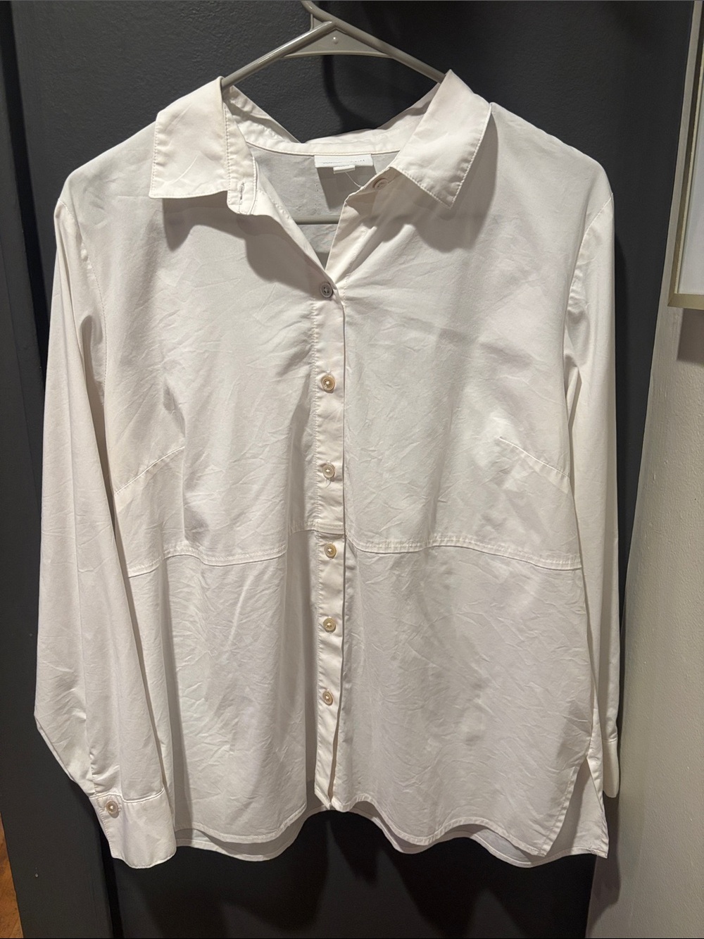 J. Jill White Long-Sleeve Button-Down Shirt
